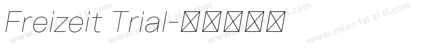 Freizeit Trial字体转换